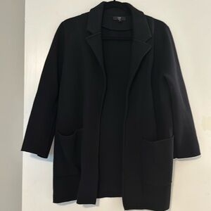 J. Crew Black Open-Front Sweater-Blazer Size Medium